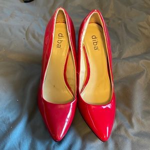 Red Patent Leather Heels